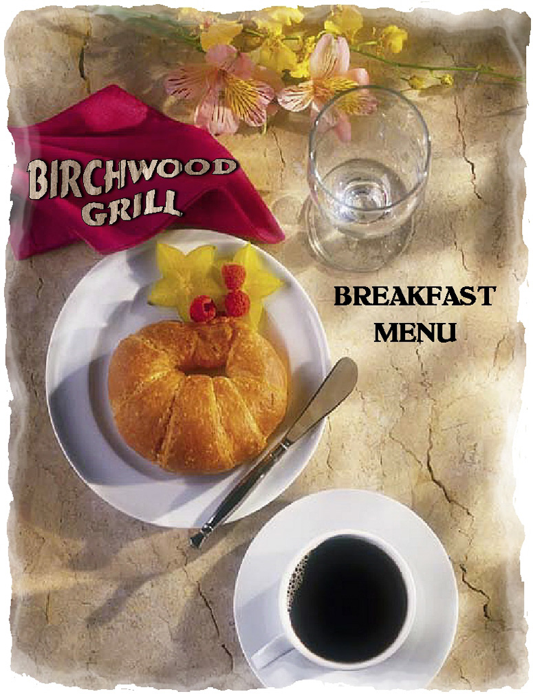Birchwood Grill Breakfast Menu